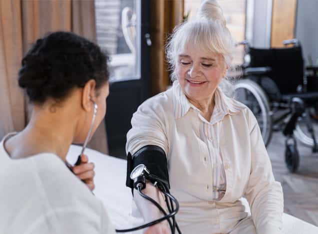 Family meeting with Shoreline Hospice Care staff to discuss personalized end-of-life care options.