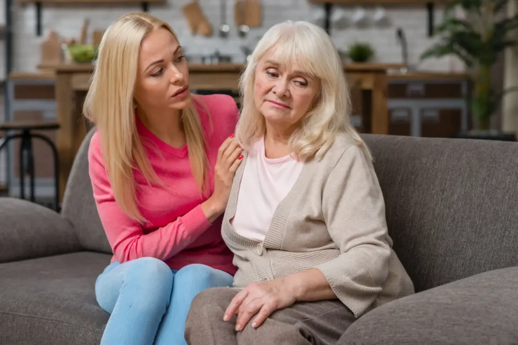 emotional counsel and guidance for elder by shoreline hospice care at Dallas TX